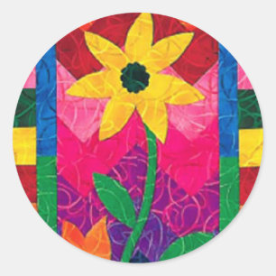 Quilted Flower Sticker
