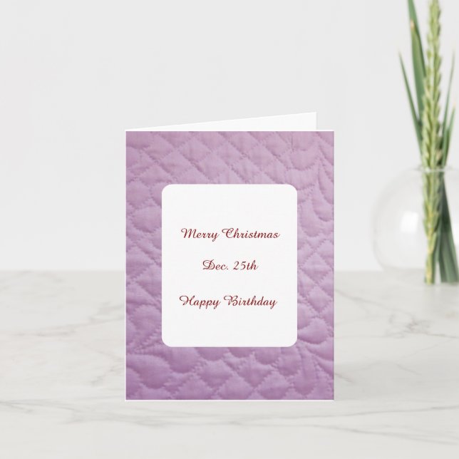 quilted greetings card (Front)