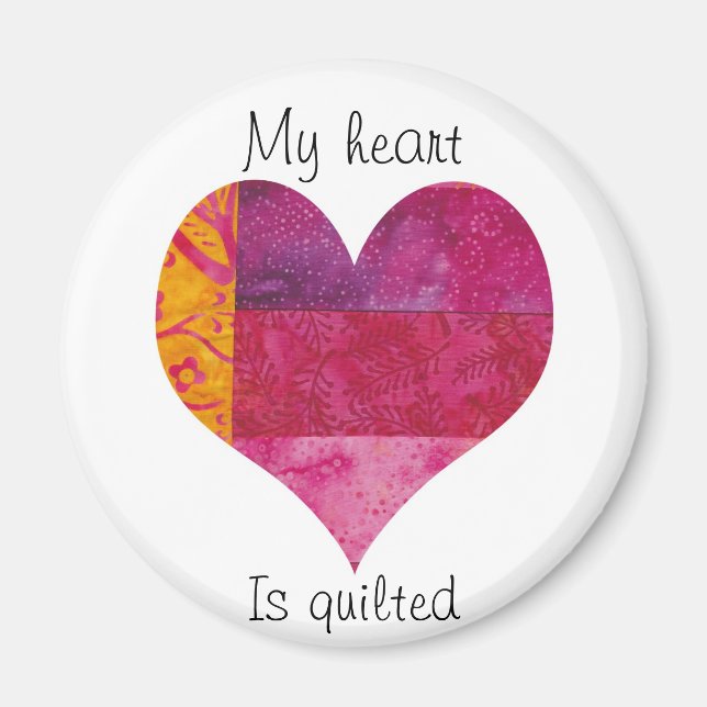 Quilted Heart Magnet (Front)