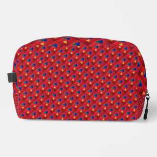 Quilted Hearts Multicolored Dopp Kit