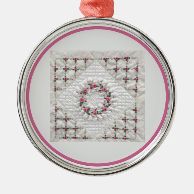 Quilted  metal tree decoration (Front)