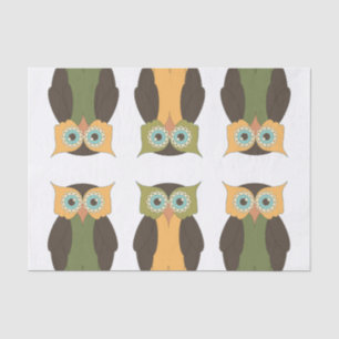 Quilted Owl Tissue Paper