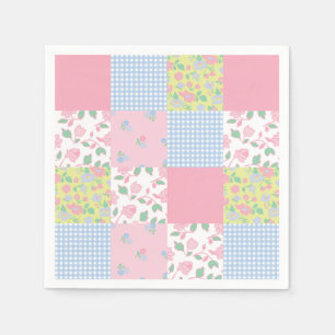 Quilted Patchwork Party Napkins