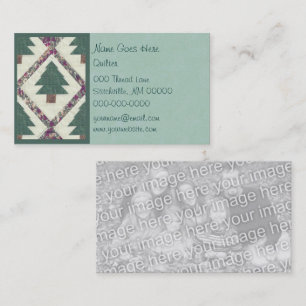 Quilted Pine Tree Business Card