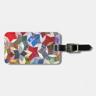 Quilted Stars Luggage Tag