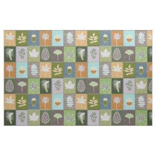 Quilted Summer Leaves Fabric