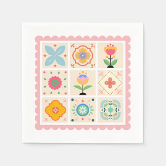 Quilted with Love Baby Shower Napkin