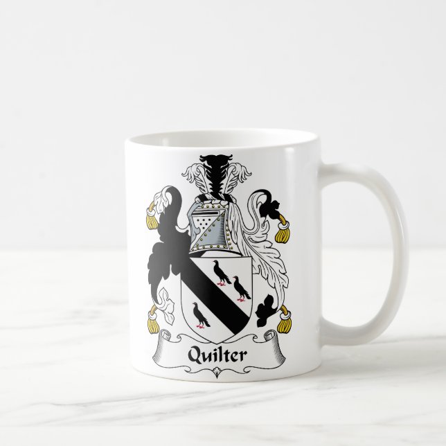 Quilter Family Crest Coffee Mug (Right)