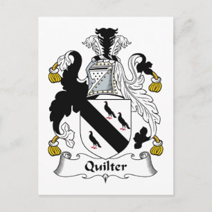 Quilter Family Crest Postcard