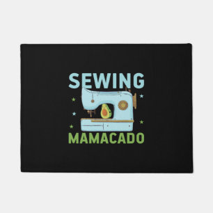 Quilter Gift Sewing Mamacado Doormat