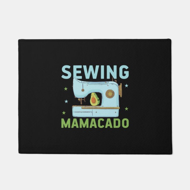 Quilter Gift | Sewing Mamacado Doormat (Front)