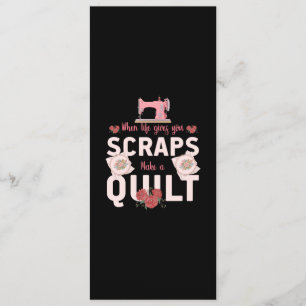 Quilter Gift When Life Gives You Scraps Menu