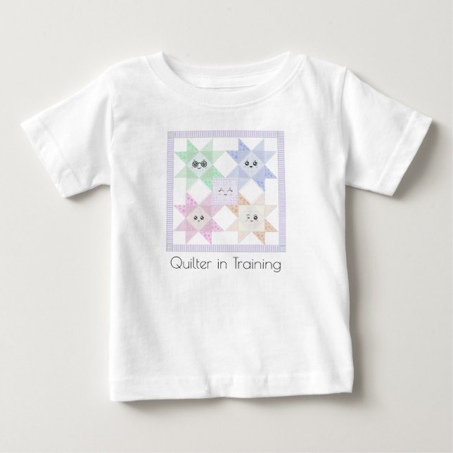 Quilter in training toddler tee (Front)
