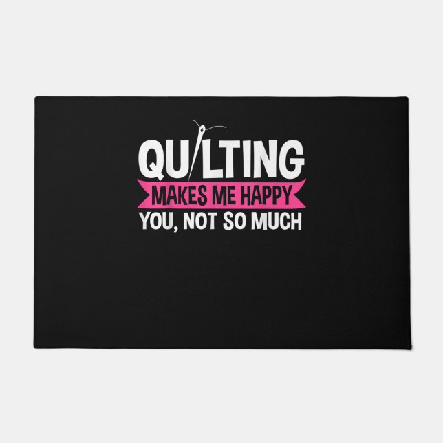 Quilter Quilting Sewing Gifts Doormat (Front)