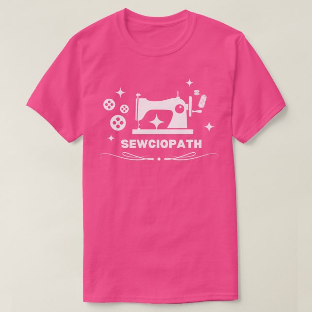 Quilter Sewciopath Cute 1 T-Shirt (Design Front)