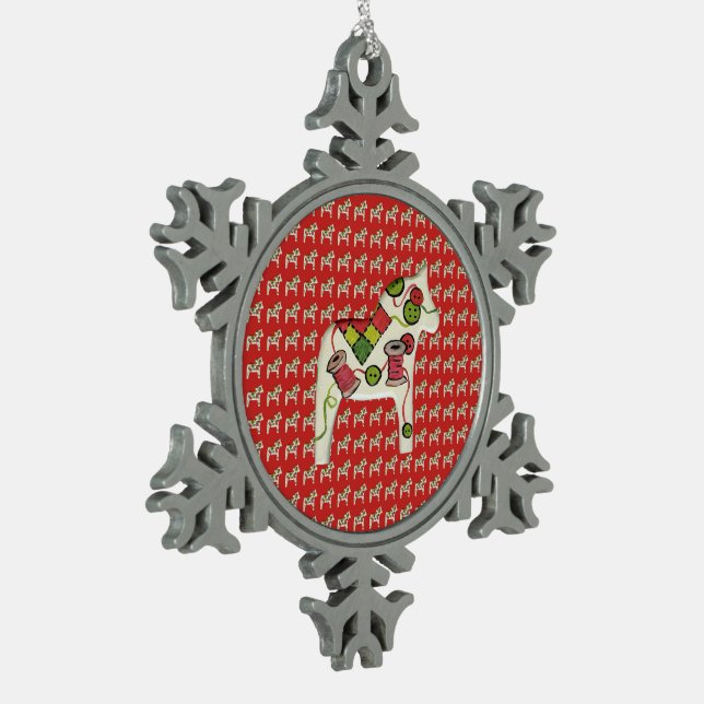 Quilter's Christmas Ornament (Left)