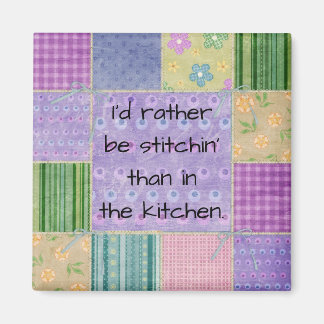 Quilter's Country Patchwork Magnet