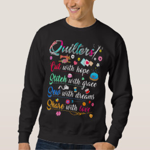 Quilters Cut Stitch Sew Share  Sewing Sweatshirt