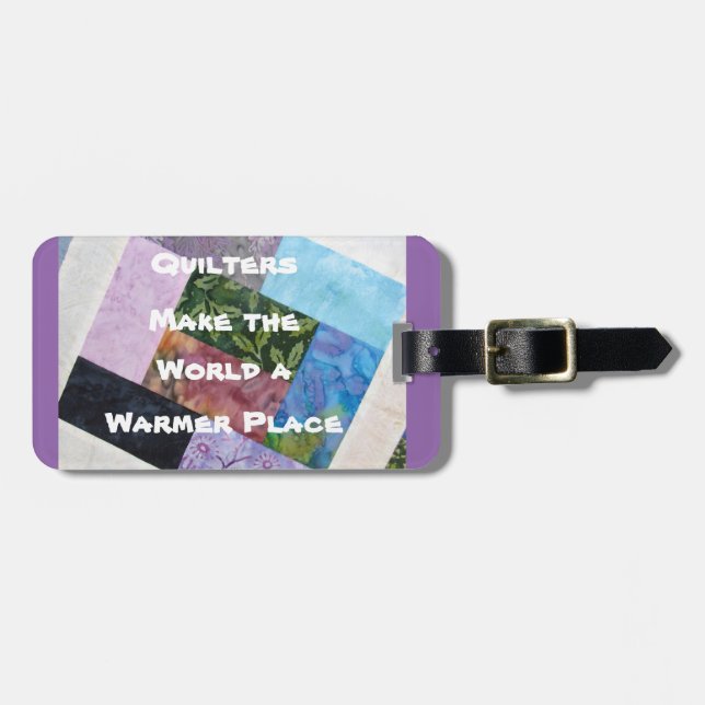 Quilters Luggage Tag (Front Horizontal)
