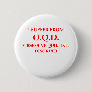 quilting 6 cm round badge