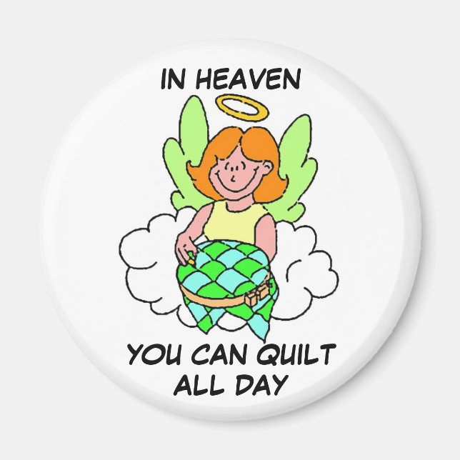 Quilting Angel Magnet (Front)