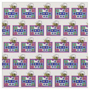 Quilting Bee Cartoon Fabric