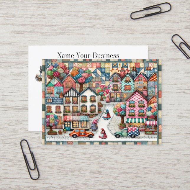 Quilting Business Card (Front/Back In Situ)