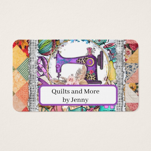 Quilting Business Card (Front)