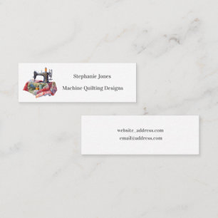 Quilting Business Minimal Design Mini Business Card