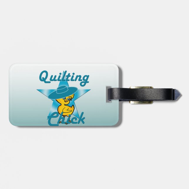 Quilting Chick #7 Luggage Tag (Back Horizontal)