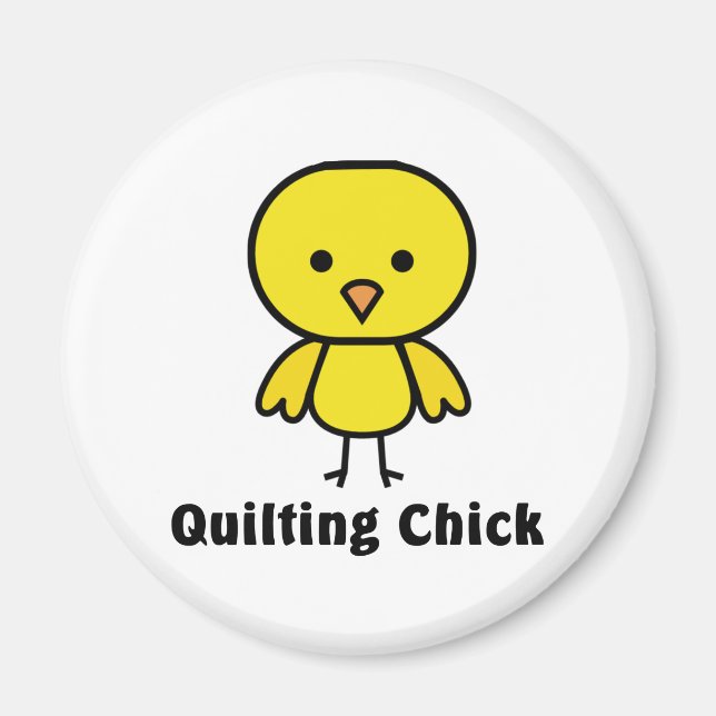Quilting Chick Magnet (Front)