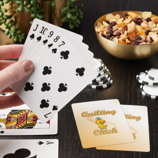 Quilting Chick Playing Cards (In Situ)