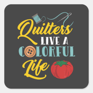 Quilting Gifts Square Sticker