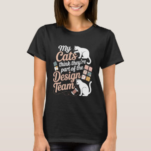 Quilting Humour for Cat Lover Sewing Funny Knittin T-Shirt