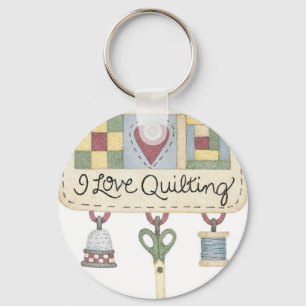 Quilting merchandise key ring