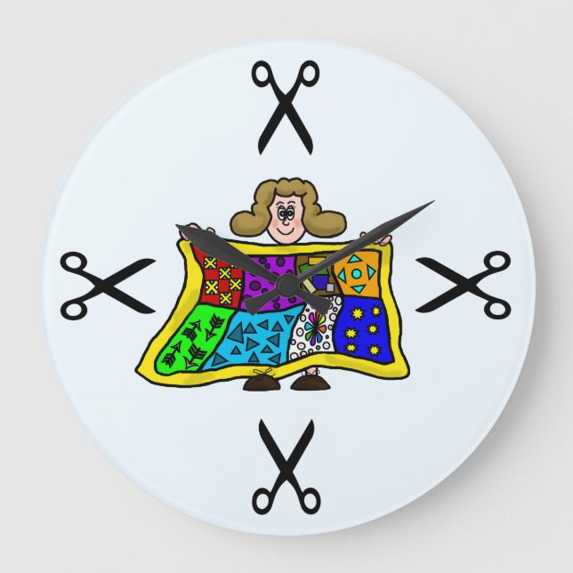 Quilting or Sewing Wall Clock (Front)