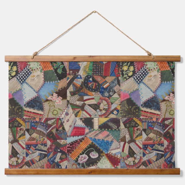 Quilting Patchwork Colourful Collage Pattern    Hanging Tapestry (Front)