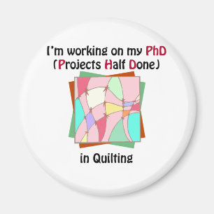 Quilting PhD Magnet