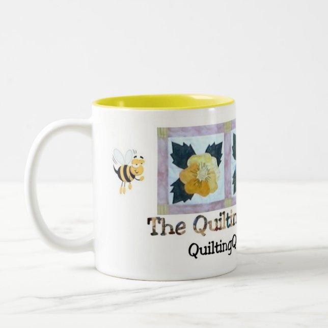 Quilting Queen Bees Mug (Left)