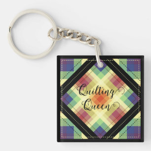 Quilting Queen keychain