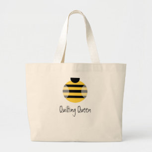 Quilting Queen Large Tote Bag
