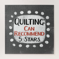 Quilting Review 5 Stars Jigsaw Puzzle