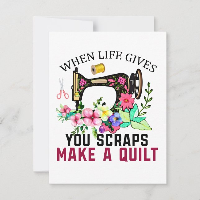 Quilting Scraps Notecard (Front)
