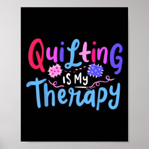 Quilting Sewing Funny Quilter Sewer Gift Poster
