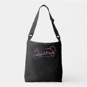 Quilting Skills Loading Funny Quilting Lovers Crossbody Bag
