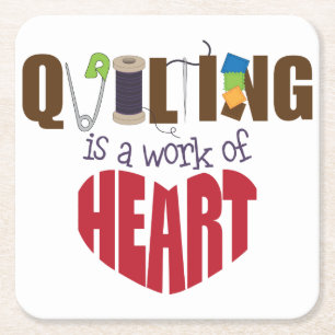 Quilting Square Paper Coaster