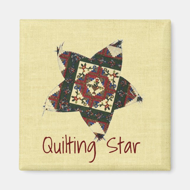 Quilting Star Magnet (Front)