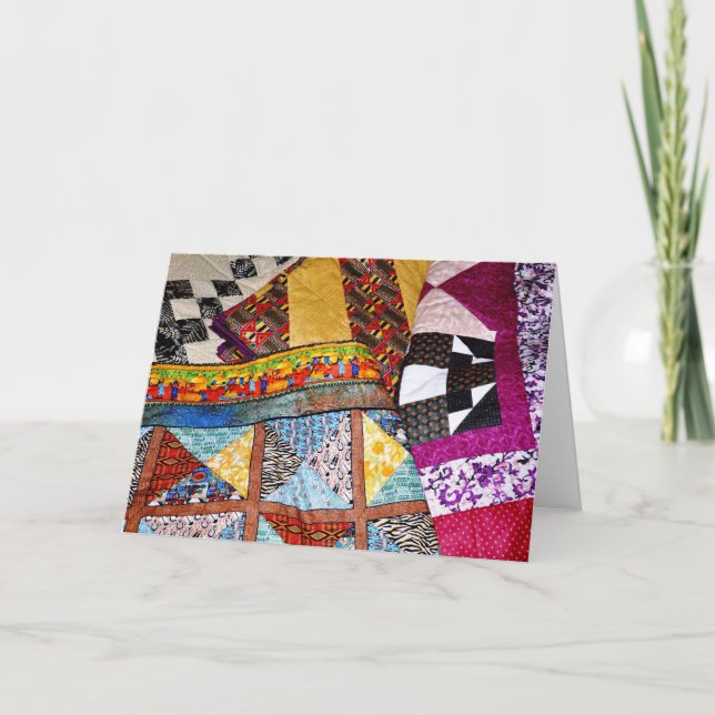 Quilts and Quilting Customisable Thank You Card (Front)