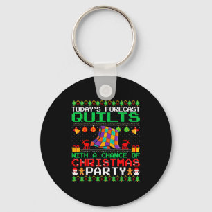 Quilts Christmas Party Quilts Quilting Christmas U Key Ring