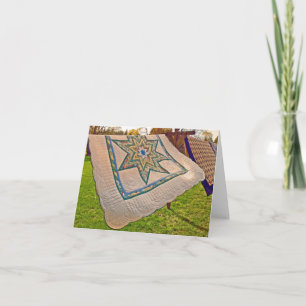 Quilts on a Line Note Card